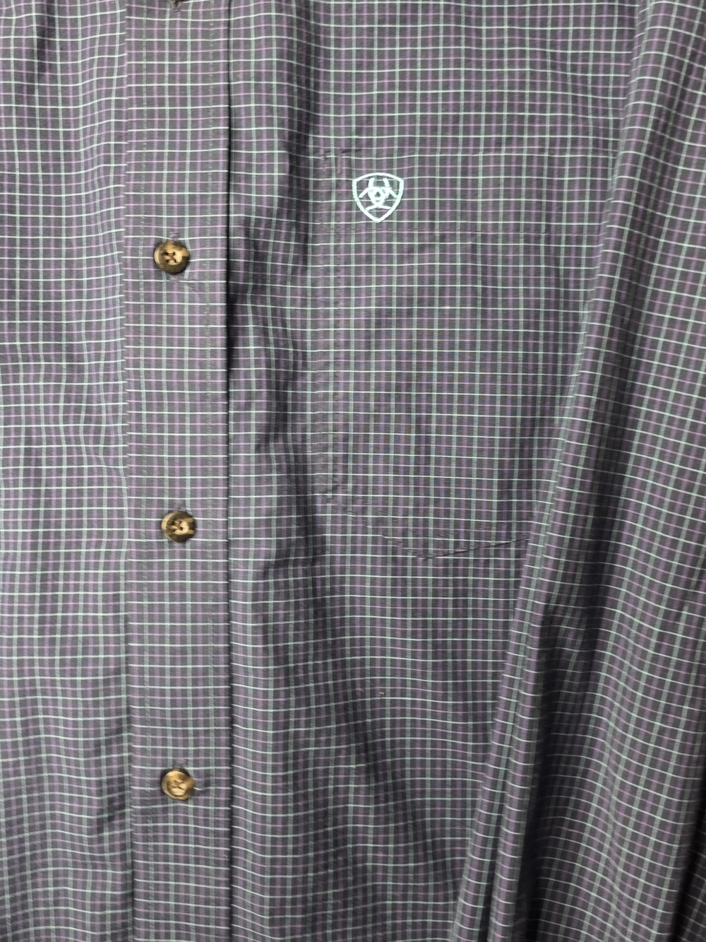 Ariat: Men’s Pro Series Navy Team Sully Fitted Shirt Sz XL - Picture 5 of 9